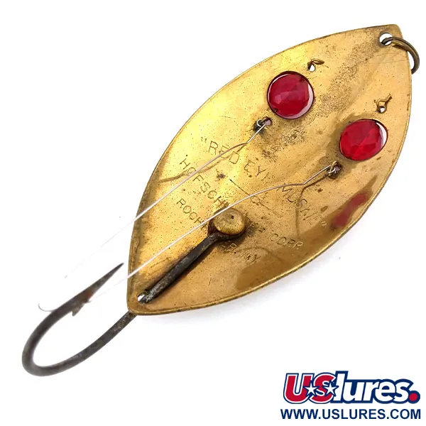 Hofschneider Незачіпляйка Red Eye Muskie, бронза, 65 г, блесна коливалка (колебалка) #10850