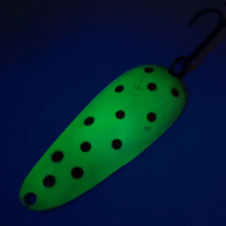 Nebco Aqua Spoon UV (світиться в ультрафіолеті), жовтий/червоний/нікель, 17 г, блесна коливалка (колебалка) #10859