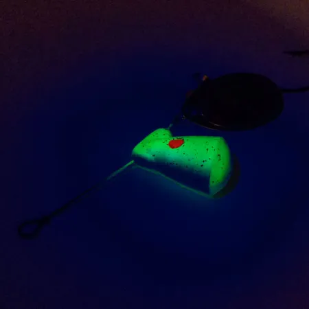 Other Tiny Teaser Royal Canadian UV (світиться в ультрафіолеті), нікель/шартрез, 17 г, блешня оберталка (вертушка) #10870