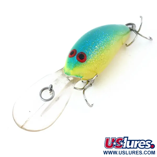 Norman DD 14, жовтий/зелений/гліттер, 16 г, воблер #10920