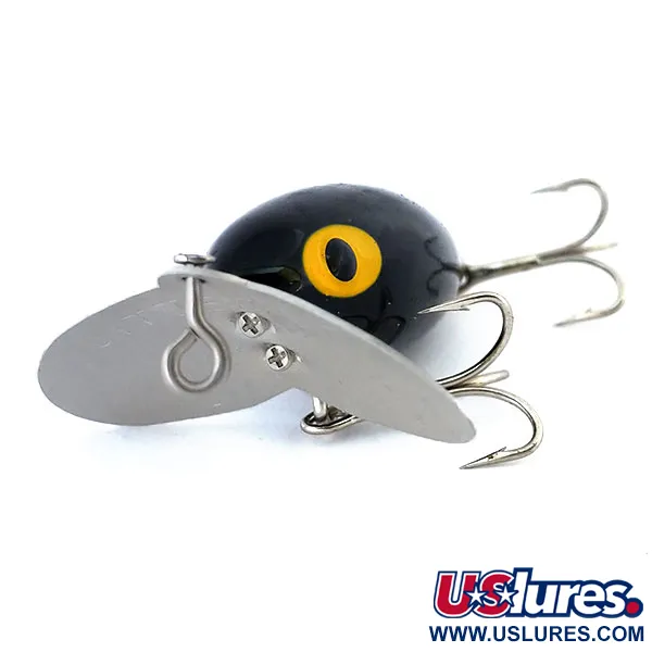  Fred Arbogast Jitterbug, чорний, 7 г, воблер #10925