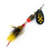  Mepps Black Fury 1 Dressed (з хвосту білки), чорний/жовтий, 3,6 г, блешня оберталка (вертушка) #10938