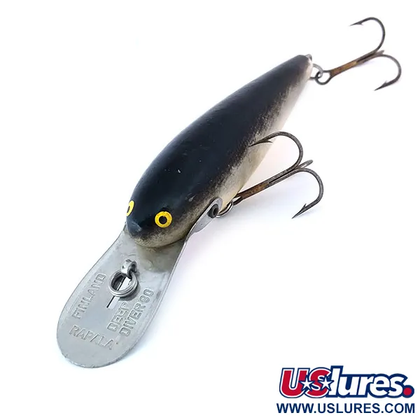 Rapala Deep Diver 90, 1960-х років, S (Silver), 14 г, воблер #10942