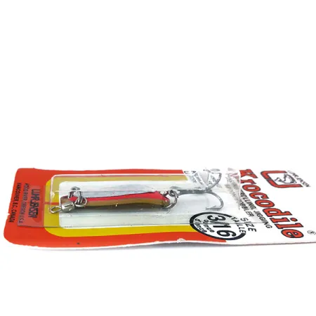 Luhr Jensen Krocodile UV (світиться в ультрафіолеті), Fire/silver, 7 г, блесна коливалка (колебалка) #10977