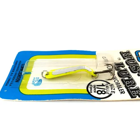 Luhr Jensen Hus-Lure UV (світиться в ультрафіолеті), срібло/шартрез, 4 г, блесна коливалка (колебалка) #10980