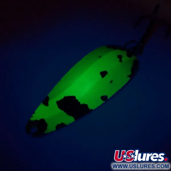Worth Chippewa Steel Spoon UV (світиться в ультрафіолеті), жовтий/зелений/нікель, 14 г, блесна коливалка (колебалка) #10985