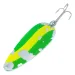 Worth Chippewa Steel Spoon UV (світиться в ультрафіолеті), жовтий/зелений/нікель, 14 г, блесна коливалка (колебалка) #10985