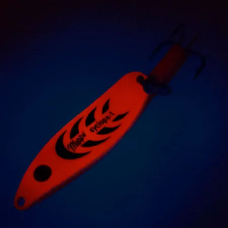 Mepps Syclops 1 UV (світиться в ультрафіолеті), Fire , 12 г, блесна коливалка (колебалка) #10987