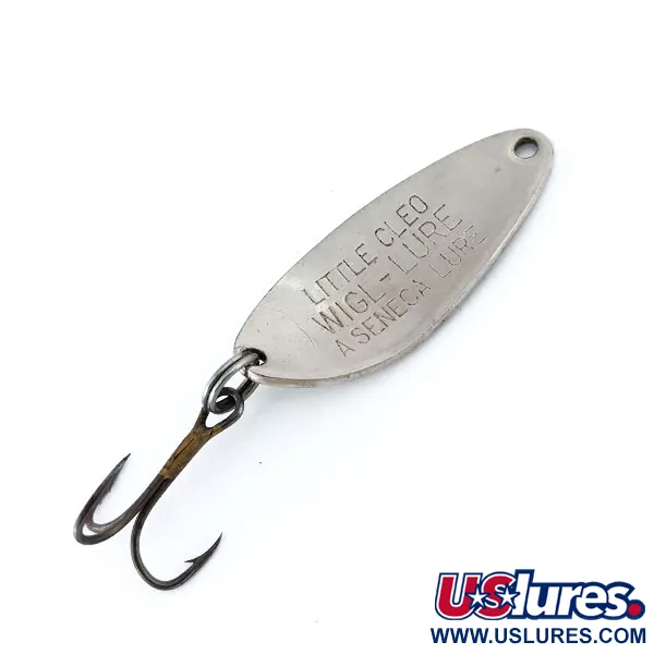 Seneca Little Cleo UV (світиться в ультрафіолеті), нікель/зелений, 7 г, блесна коливалка (колебалка) #11059