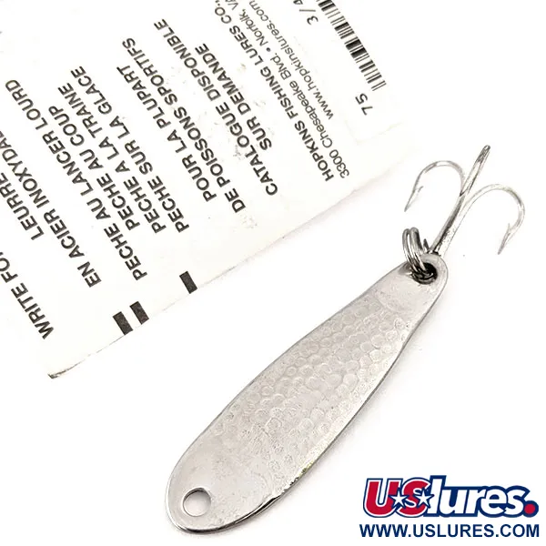  Hopkins shorty 75, пількер, нікель, 21 г, блесна коливалка (колебалка) #11071