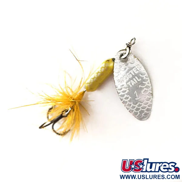 Yakima Bait Worden’s Original Rooster Tail 1, срібло/жовтий, 2,6 г, блешня оберталка (вертушка) #11075