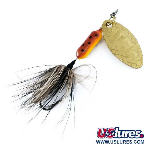 Yakima Bait Worden’s Original Rooster Tail, золото/коричнева форель, 2,6 г, блешня оберталка (вертушка) #11076