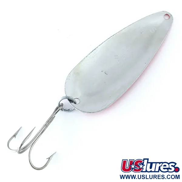 Worth Chippewa Steel Spoon, червоний/білий/нікель, 14 г, блесна коливалка (колебалка) #11081