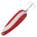 Worth Chippewa Steel Spoon, червоний/білий/нікель, 17 г, блесна коливалка (колебалка) #11082