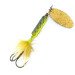 Yakima Bait Worden’s Original Rooster Tail, латунь/зелений, 7 г, блешня оберталка (вертушка) #11095