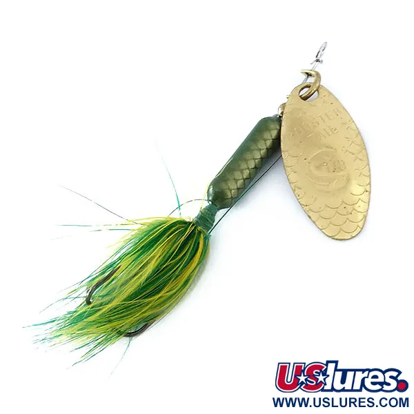 Yakima Bait Worden’s Original Rooster Tail, золото/зелений, 3,6 г, блешня оберталка (вертушка) #11096