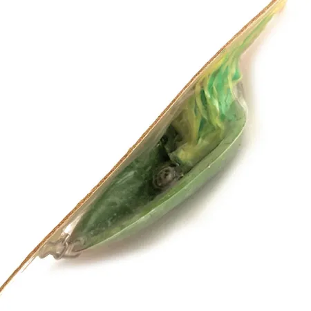 Hydro Lures Незачіпляйка Hydro Spoon, Зелений/білий/жовтий, 14 г, блесна коливалка (колебалка) #17723