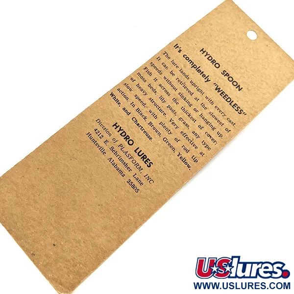 Hydro Lures Незачіпляйка Hydro Spoon, Зелений/білий/жовтий, 14 г, воблер #17723