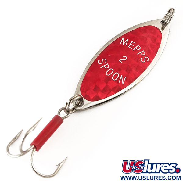  Mepps Spoon 2, нікель/червоний, 9 г, блесна коливалка (колебалка) #11168
