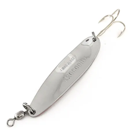 Luhr Jensen Krocodile DIE #4, нікель/червоний, 14 г, блесна коливалка (колебалка) #11177