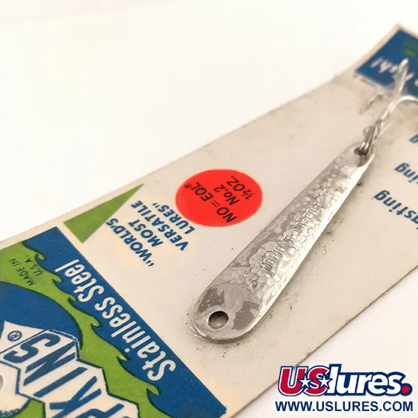  Hopkins No=Eql, пількер, карбований нікель, 14 г, блесна коливалка (колебалка) #11193