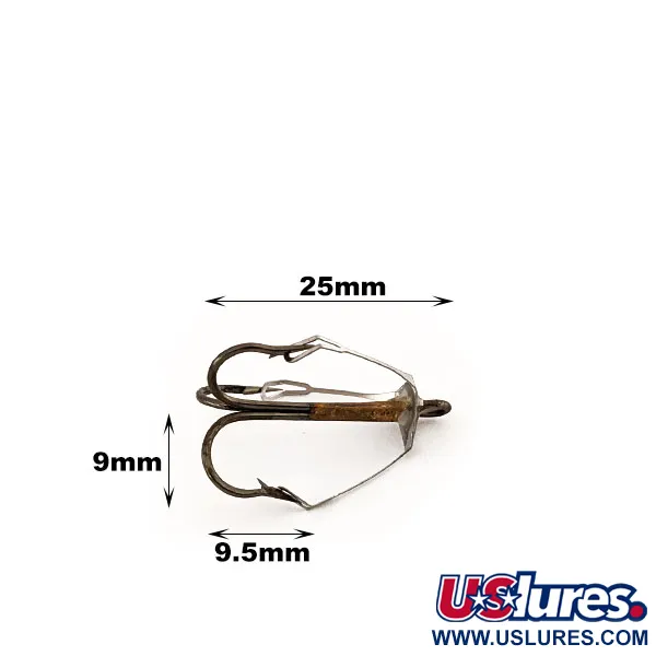 Тройник Eagle Claw (незачіпляйка) #6 L2879 WM, золото/чорний, до рибалки #12293