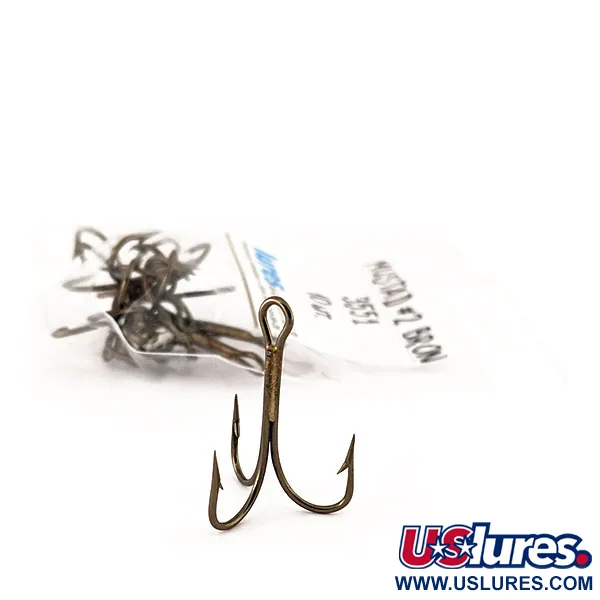 Тройник Mustad #2 Bronze 3551, Bronze, до рибалки #11615
