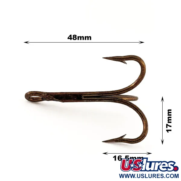  Трійник Mustad # 5/0 Bronze 3551, Bronze, , до рибалки #13286