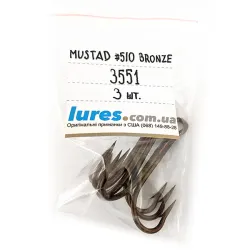 Трійник Mustad # 5/0 Bronze 3551