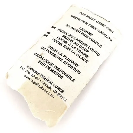 Hopkins Shorty S1, пількер, карбований нікель, 9 г, блесна коливалка (колебалка) #11241