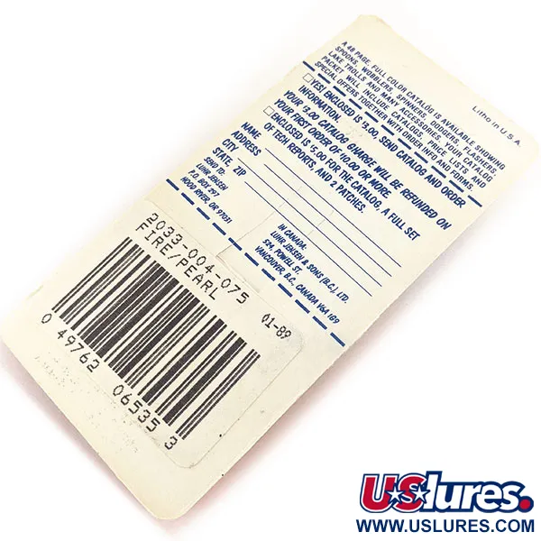  Luhr Jensen Pro Trout 4 UV (світиться в ультрафіолеті), Fire Pearl, 8 г, блешня оберталка (вертушка) #11276