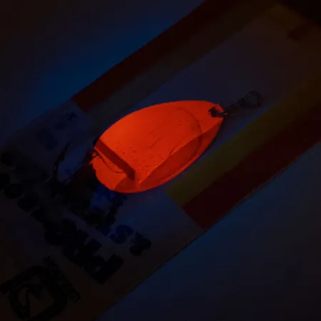 Luhr Jensen Pro Trout 4 UV (світиться в ультрафіолеті), Fire Pearl, 8 г, блешня оберталка (вертушка) #11276