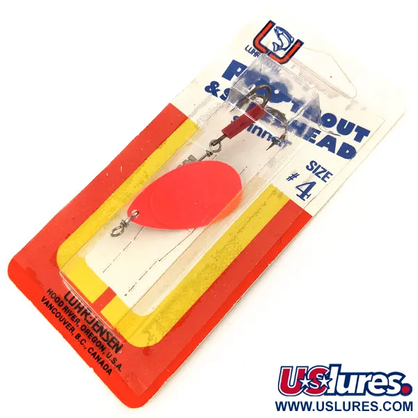 Luhr Jensen Pro Trout 4 UV (світиться в ультрафіолеті), Fire Pearl, 8 г, блешня оберталка (вертушка) #11276