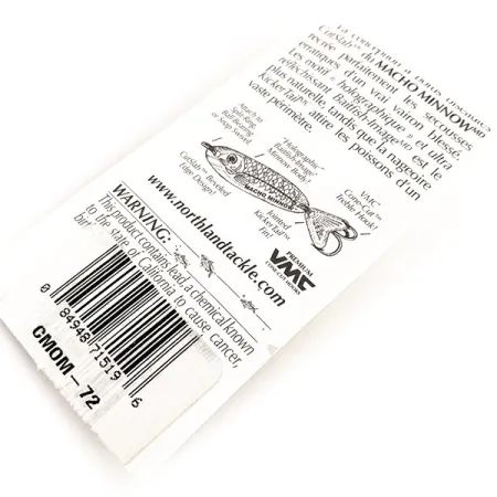 Northland Macho Minnow, пількер, райдужна рибка, 14 г, блесна коливалка (колебалка) #11289