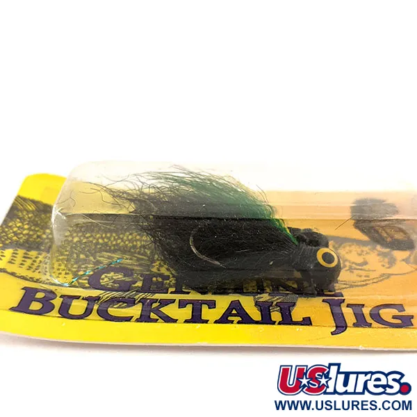 Wahoo Wazp Bucktail Jig, чорний/жовтий/зелений, 2 г, до рибалки #11301