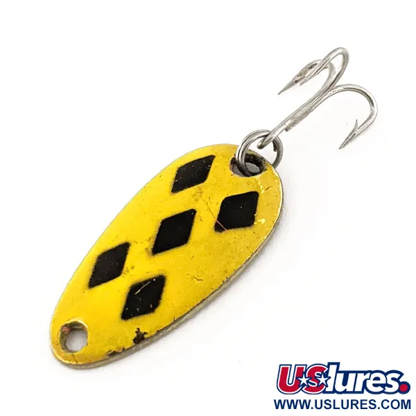  Len Thompson #6, чорний/жовтий/латунь, 3,5 г, блесна коливалка (колебалка) #11313