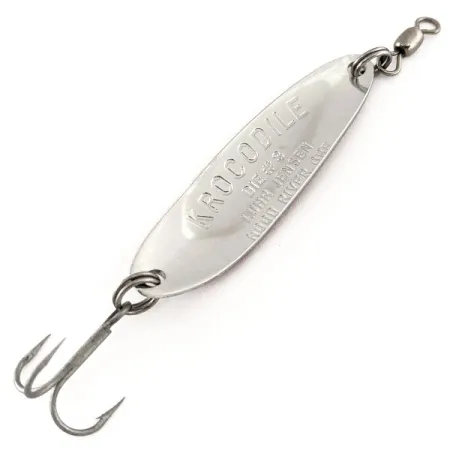 Luhr Jensen Krocodile DIE #3, червоний/білий/нікель, 10 г, блесна коливалка (колебалка) #11315