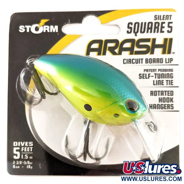 Storm Arashi Silent Square 5, Blue Chart Shad , 18 г, воблер #11706