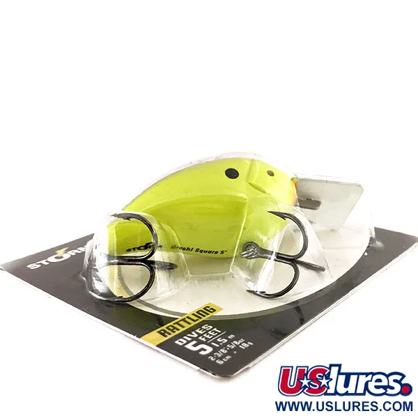 Storm Arashi Rattling Square 5, Black Chartreuse Shad, 18 г, воблер #11335