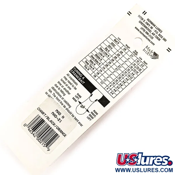 Norman Mad N, Chart/Black/Orange, 11 г, воблер #11352