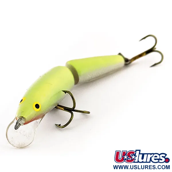 Rapala Jointed J7, Шартрез, 4 г, воблер #11373