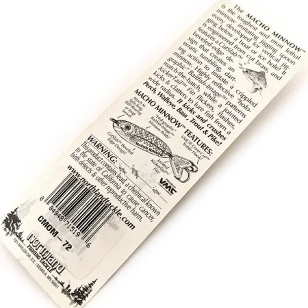 Northland Macho Minnow, пількер, Радужное срібло, 14 г, блесна коливалка (колебалка) #11393