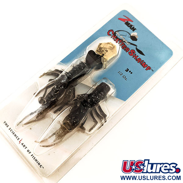  Z-Man Chatter Shrimp​, чорний/гліттер, 14 г, до рибалки #11403