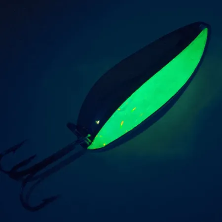 TODDCO Main liner UV (світиться в ультрафіолеті), нікель/зелений UV, 21 г, блесна коливалка (колебалка) #17843