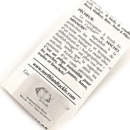 Northland Macho Minnow, пількер (світиться в темряві), синій/Glow - світиться в темряві, 11 г, блесна коливалка (колебалка) #11469