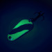 Aeroplane Spinner Aero UV (світиться в ультрафіолеті), зелений/білий/мідь, 7 г, блесна коливалка (колебалка) #11529