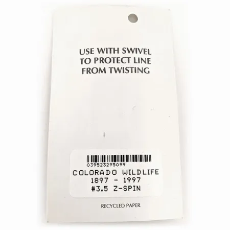 Z-RAY Lures Z-Spin юбилейная, срібло/синій/золото, 5 г, блешня оберталка (вертушка) #11525