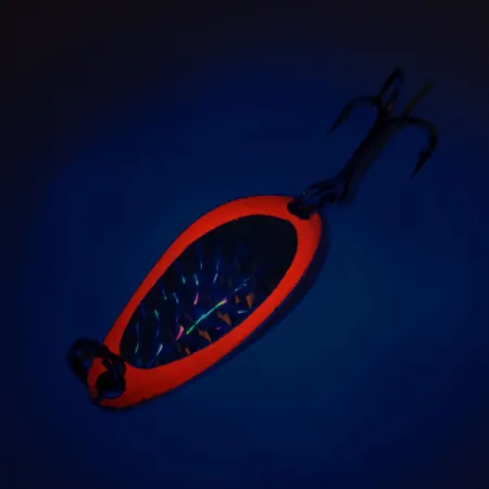 Luhr Jensen Little Jewel UV (світиться в ультрафіолеті), червоний, 7 г, блесна коливалка (колебалка) #11626