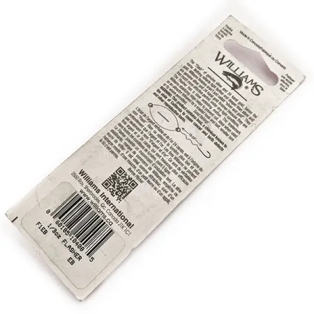 Williams Flasher F1, срібло/синій, 9 г, блесна коливалка (колебалка) #11645