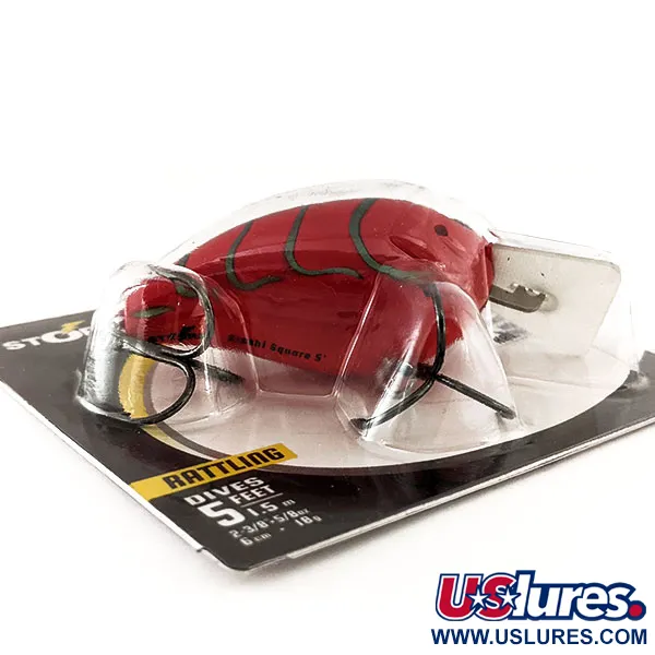 Storm Arashi Rattling Square 5, Red Craw, 18 г, воблер #11672